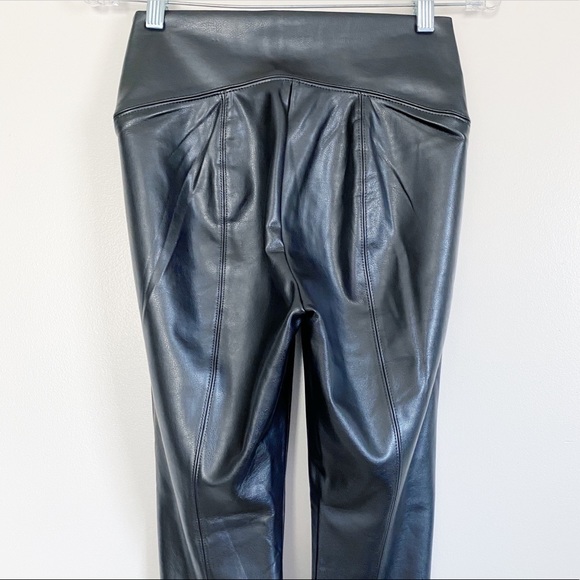 WHITE HOUSE BLACK MARKET Vegan Leather Leggings 4 - Picture 6 of 8